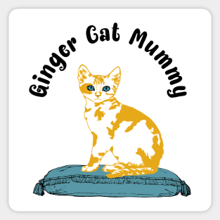 Ginger Cat Mummy Sticker